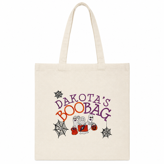 Personalized Embroidered Halloween Boo Bag