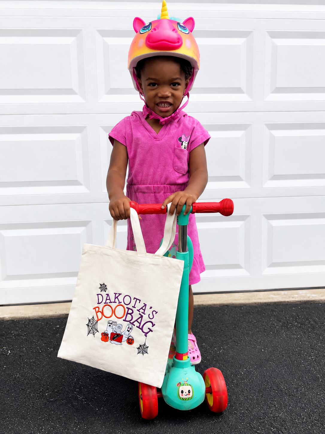 Personalized Embroidered Halloween Boo Bag