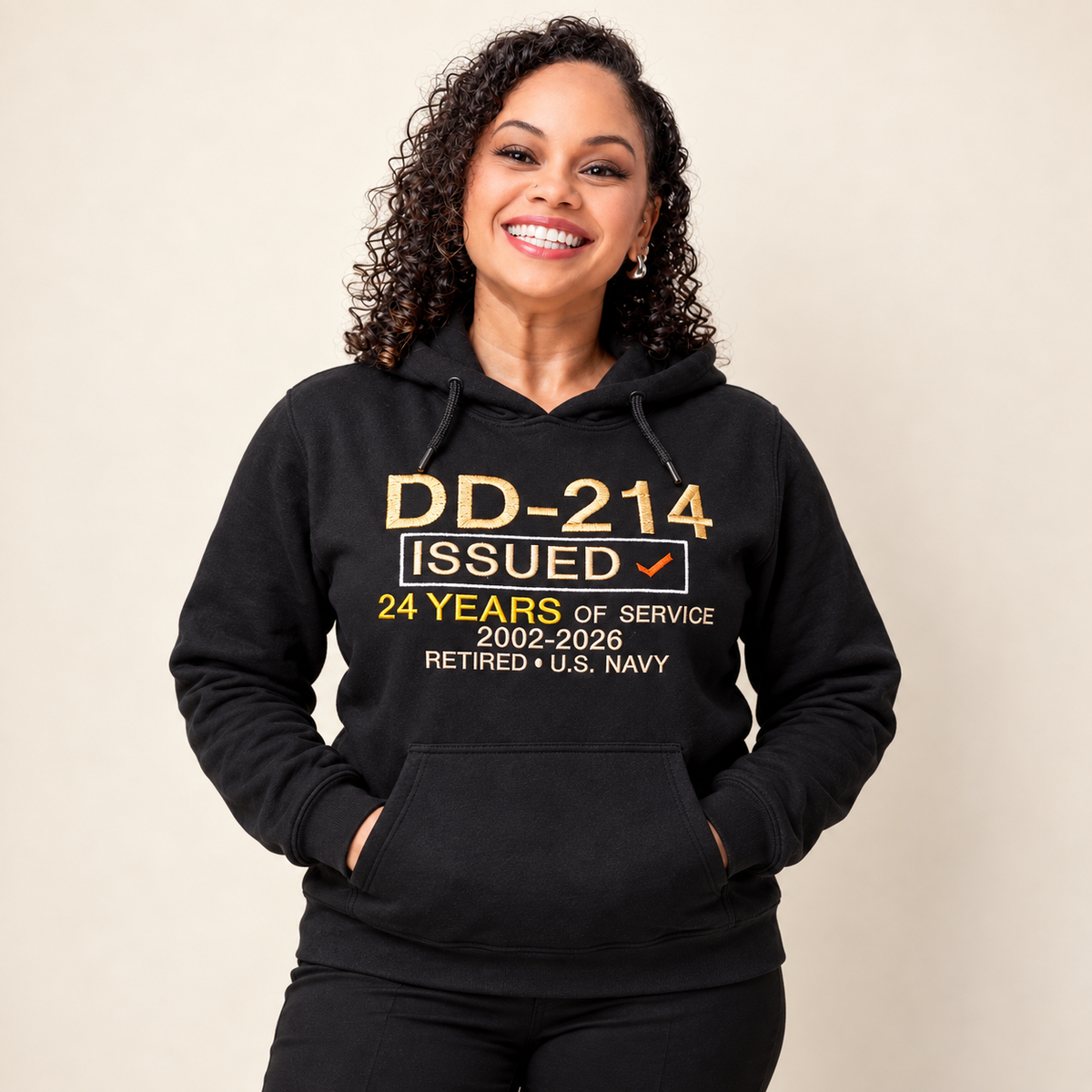 DD-214 Veteran Embroidered Hoodie | Limited Preorder