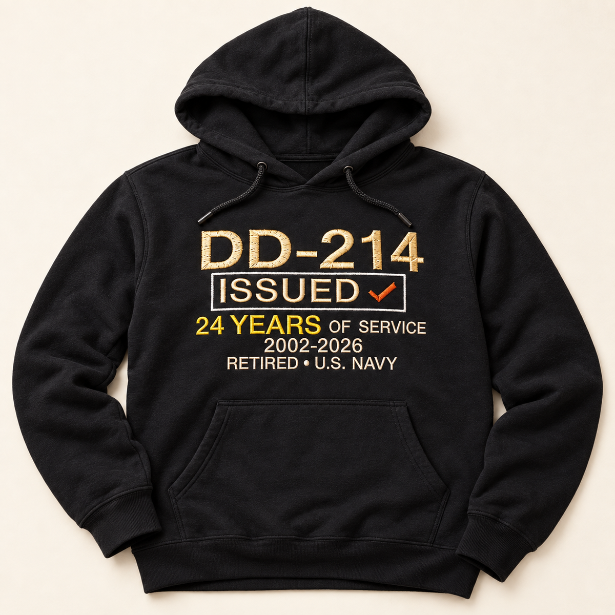 DD-214 Veteran Embroidered Hoodie | Limited Preorder