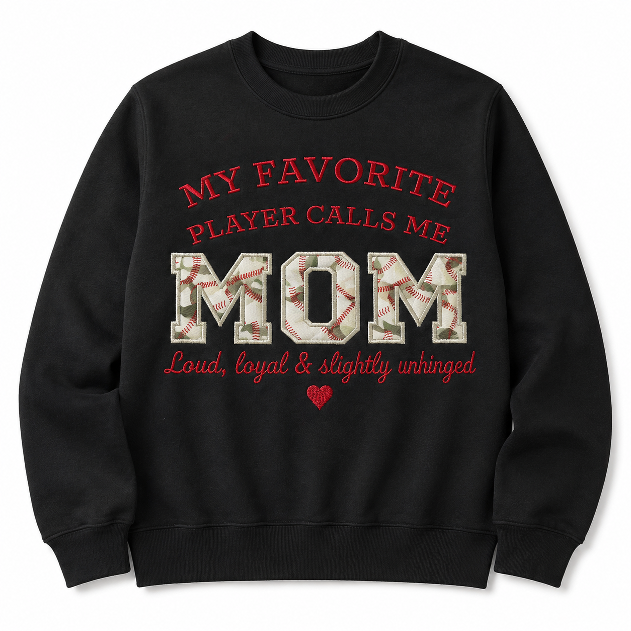 My Favorite Player Calls Me Mom | Embroidered Sports Mom Hoodie