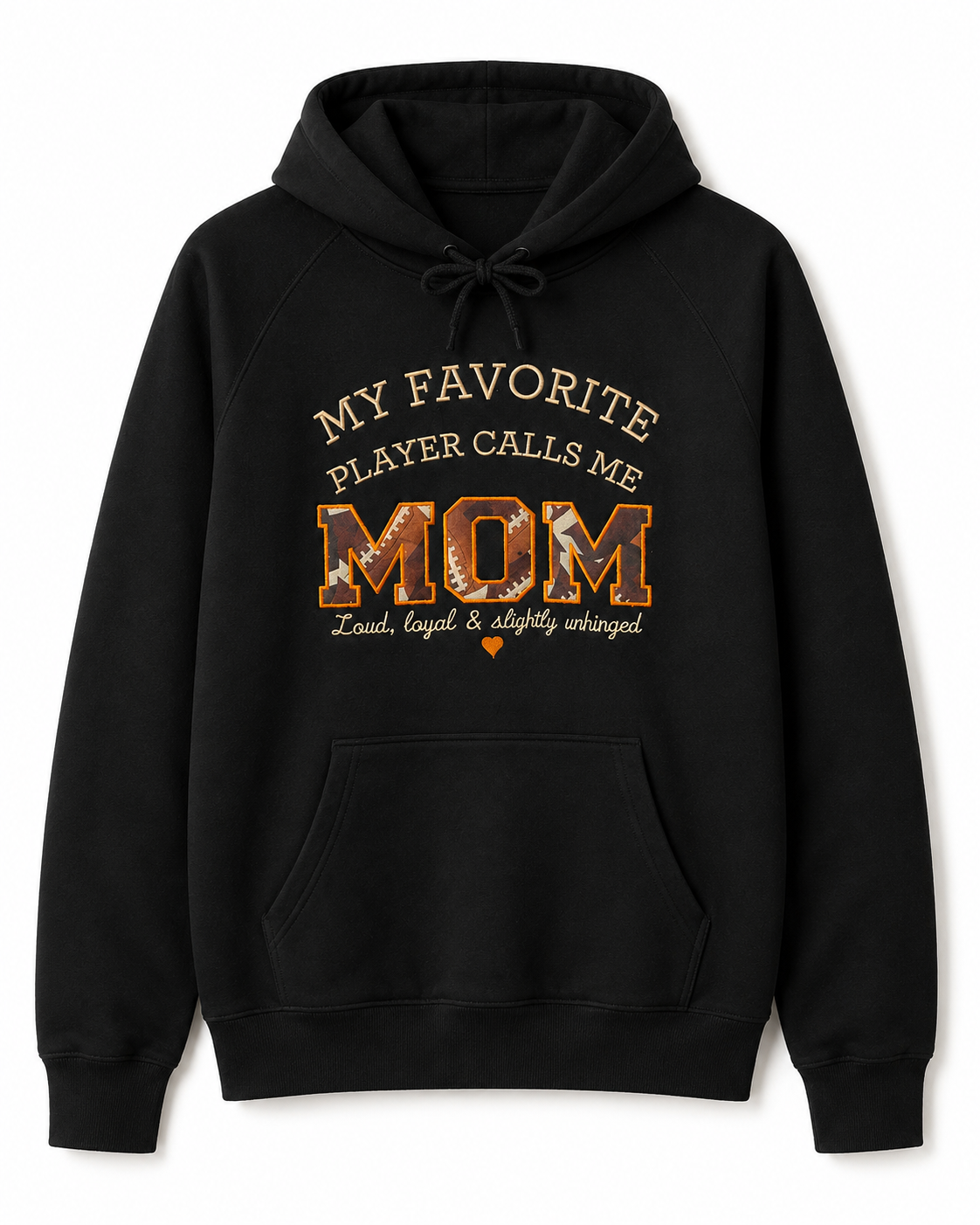 My Favorite Player Calls Me Mom | Embroidered Sports Mom Hoodie