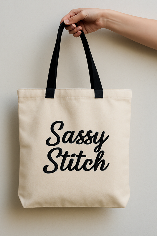 Custom Embroidered Tote Bag | Name, Monogram, or Logo