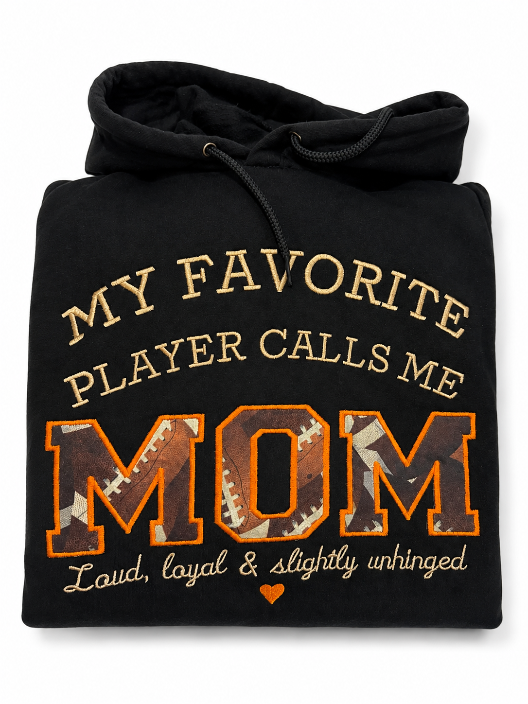 My Favorite Player Calls Me Mom | Embroidered Sports Mom Hoodie