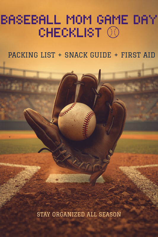 Baseball Mom Game Day Checklist ⚾ Printable | What to Bring to a Baseball Game (Mom Edition)