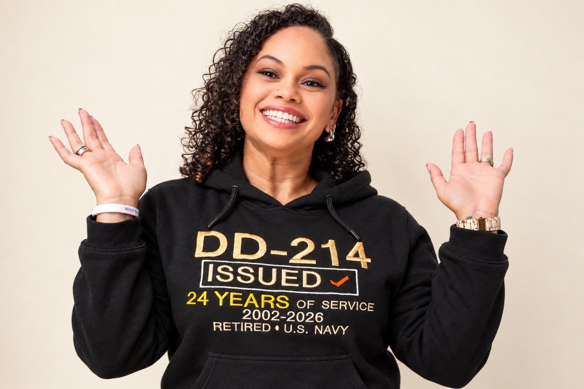 DD-214 Veteran Embroidered Hoodie | Limited Preorder