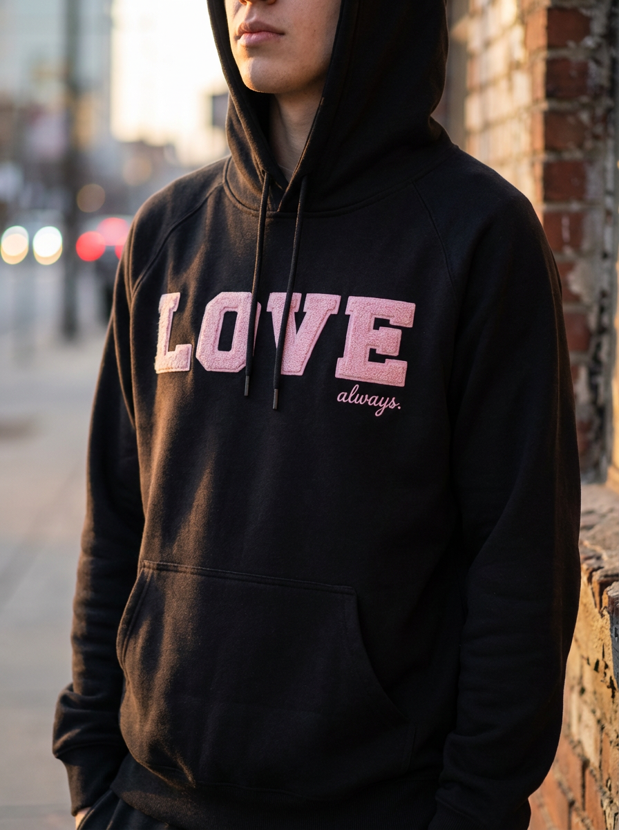 Love Always — Embroidered Sweatshirt