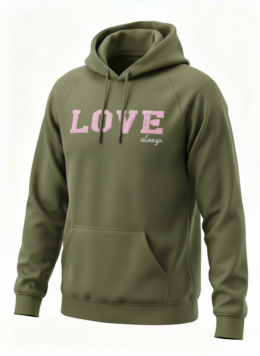 Love Always — Embroidered Sweatshirt