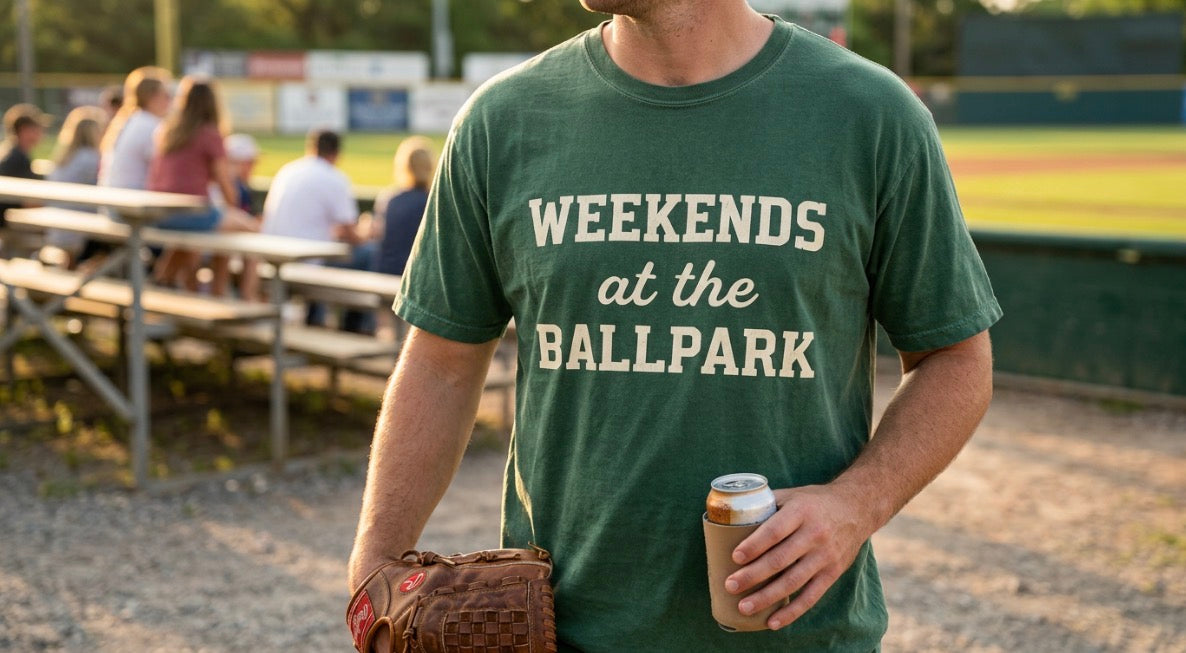 Weekends at the Ballpark Shirt | Baseball Mom Tee | Game Day T-Shirt | Sports Mom Outfit