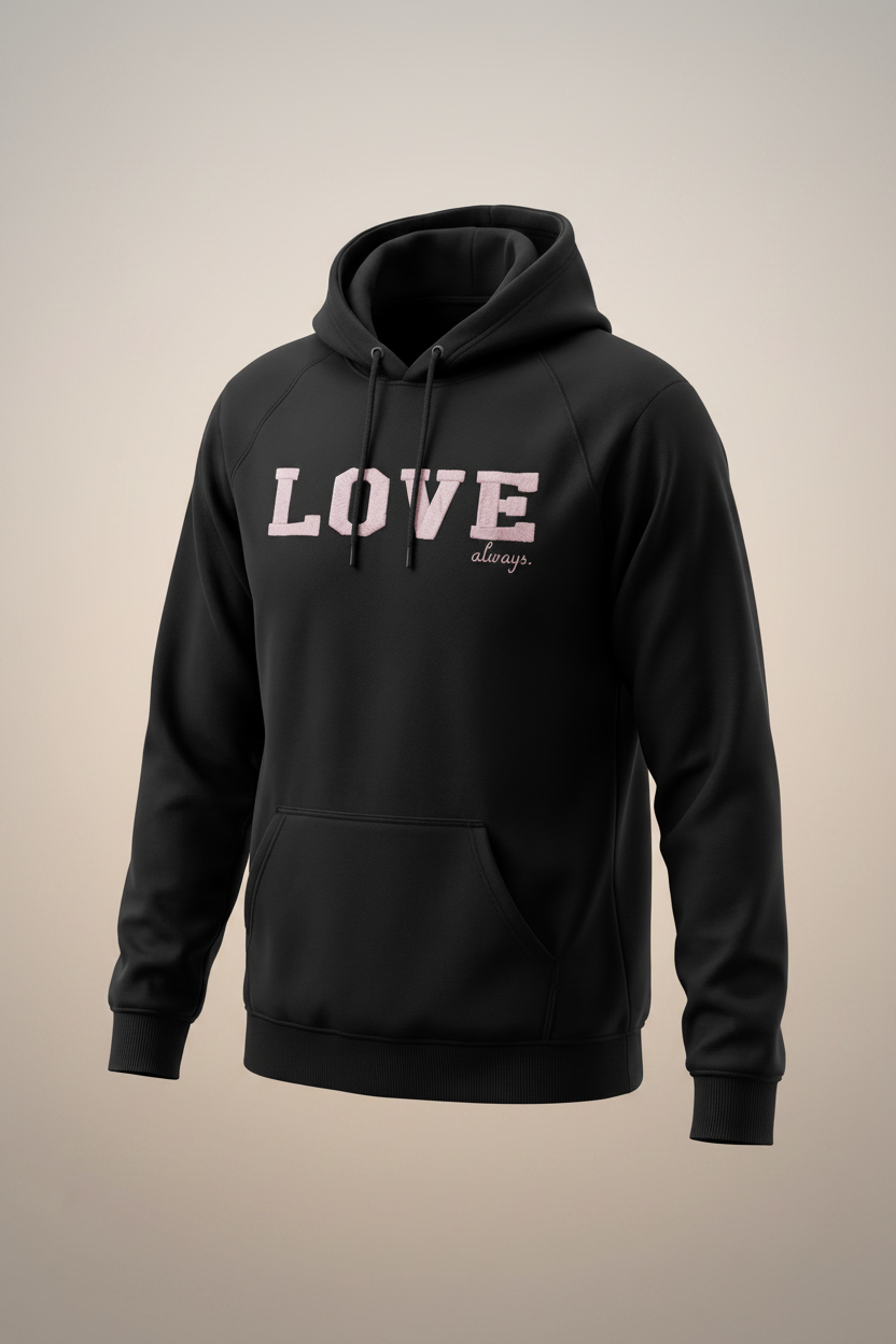 Black Hoodie Full Body