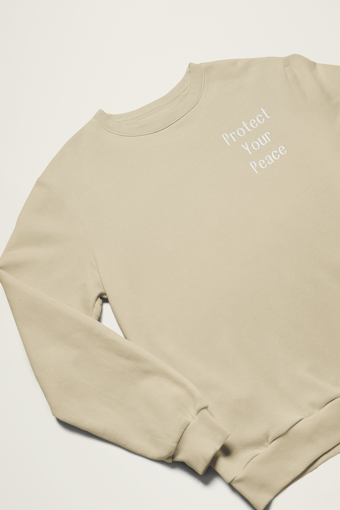 Protect Your Peace - Minimalist Embroidered Sweatshirt