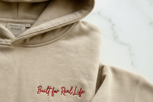 Cream hoodie - Built for Real Life