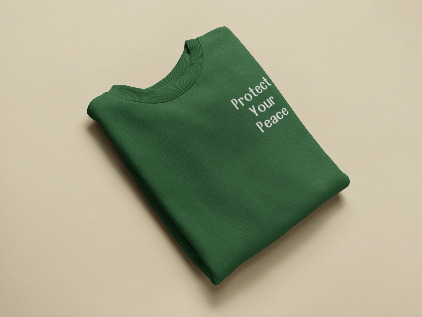 Protect Your Peace - Minimalist Embroidered Sweatshirt